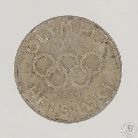 Juhlaraha Suomi, Olympia XV Helsinki 1952, nimellisarvo 500mk, 500,  Paino: 11,5 g