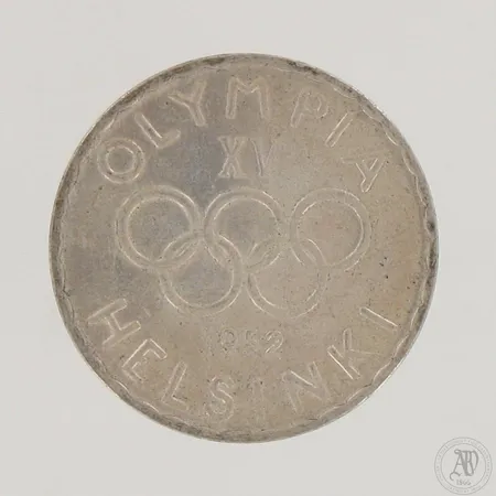 Juhlaraha Suomi, Olympia XV Helsinki 1952, nimellisarvo 500mk, 500,  Paino: 12,2 g