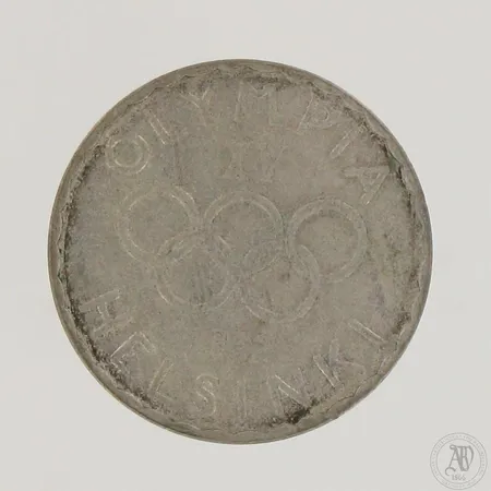 Juhlaraha Suomi, Olympia XV Helsinki 1952, nimellisarvo 500mk, 500,  Paino: 12,2 g