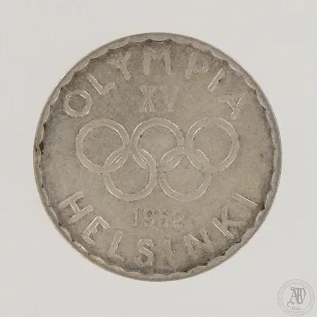 Juhlaraha Suomi, Olympia XV Helsinki 1952, nimellisarvo 500mk, 500,  Paino: 12,1 g