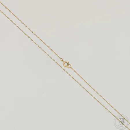 Ankkurikaulaketju, pituus 44,5cm ja leveys 0,8mm, 585,  Paino: 1,2 g