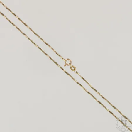 Panssarikaulaketju, pituus 38cm ja leveys 1,3mm, 585,  Paino: 2,4 g