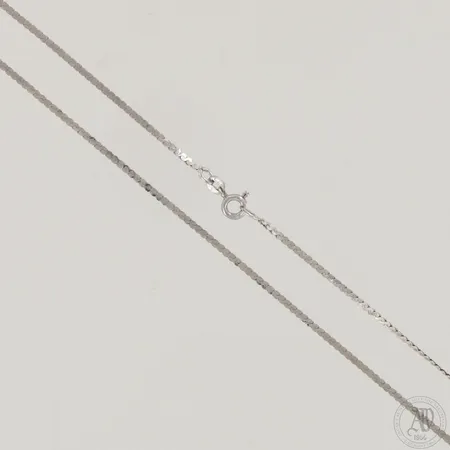 Kaulaketju, selviä käytön jälkiä, pituus 42,5cm ja leveys 1,7mm, 925,  Paino: 3,6 g