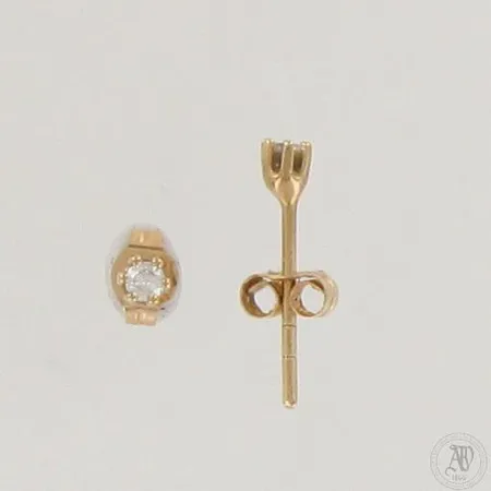 Kivikorvakorut, Ø 2,3mm, 585br,  Paino: 0,2 g