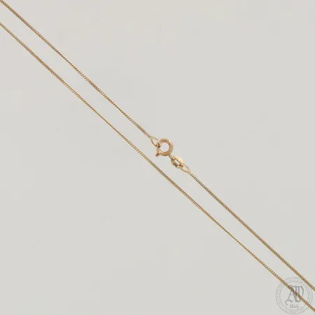 Panssarikaulaketju, pieniä käytön jälkiä, pituus 45,5cm, 585,  Paino: 1,3 g