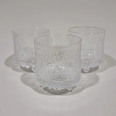 Kolme on the rocks -lasia, Iittala, Ultima Thule, 28cl