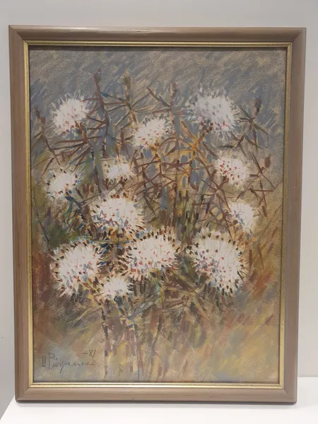 Pastelli, Unto Piispanen 1981, Suopursuja, mitat 38x51cm kehyksissä pieniä iskuja Lähetetään postipakettina.