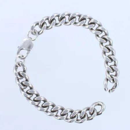 Viallinen ranneketju, pituus 215mm, leveys 10mm, 925, Paino: 58 g