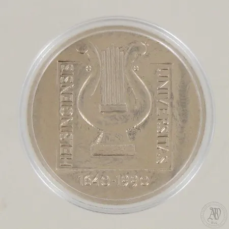 Juhlaraha Helsingin yliopista 1640-1990, nimellisarvo 100mk, 830,  Paino: 24 g