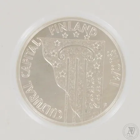 Juhlaraha Helsinki 450vuotta, 2000, nimellisarvo 100mk, 925,  Paino: 22,2 g