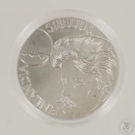 Juhalaraha Jean Sibelius ja säveltaide, 1999, nimellisarvo 100mk, 925,  Paino: 21,8 g