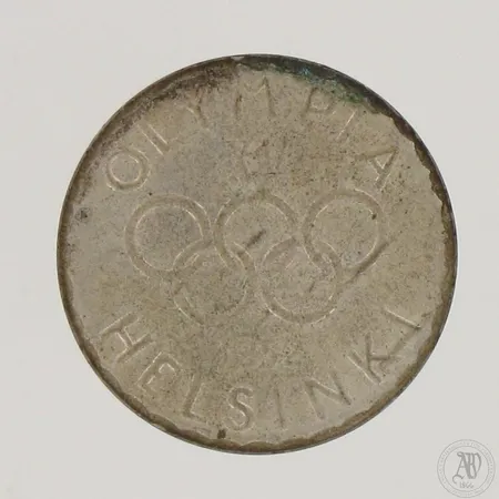 Juhlaraha Suomi, Olympia XV Helsinki 1952, nimellisarvo 500mk, 500,  Paino: 12,1 g