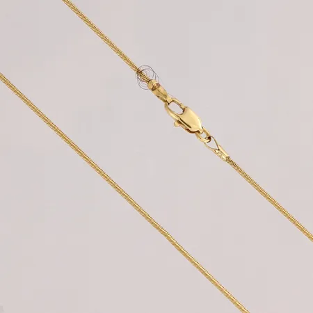 Käärme-kaulaketju, pituus 45cm, leveys 0,9mm, 585, Paino: 4,8 g