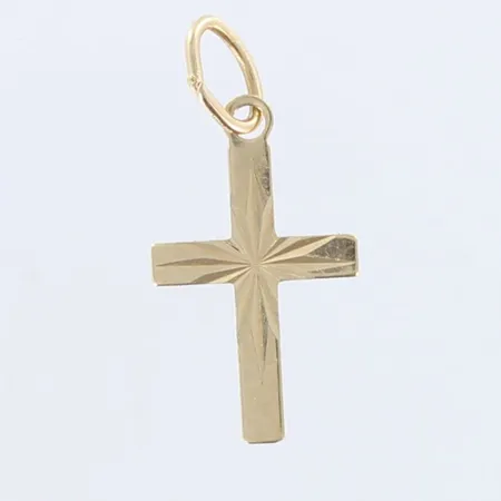 Risti-riipus, korkeus 17mm, 585,  Paino: 0,2 g