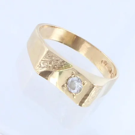 Timanttikantasormus 1xn.0.23ct, koko 21, 585, Paino : 4,8 g