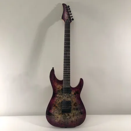 Sähkökitara Schecter C-6 PRO Aurora Burst, sarjanumero IW19042296, Crafted in Indonesia, Coffin Casen kova laukku. Ota yhteys panttilainaamoon kuljetusmaksuista sopimiseksi.