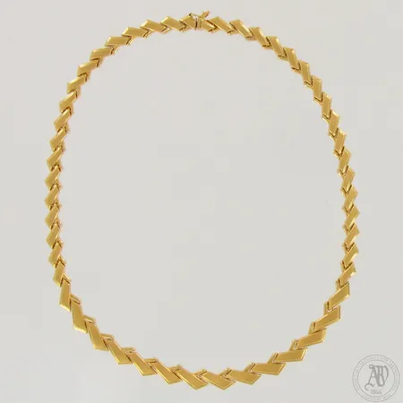 Kaulaketju, pituus 44cm ja leveys 4,2-9,6mm, 875,  Paino: 23,8 g