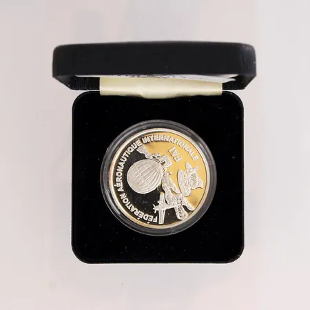 Juhlaraha 10euroa, 1st world air games Turkey, vuodelta 1997, 925,  Paino: 27 g