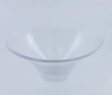 Taidelasi Wirkkala, viivahiottu, sgneeraus Tapuo Wirkkala Iittala -57, naarmuja, korkeus 50mm