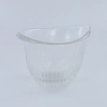Taidelasi Wirkkala, viivahiottu, signeeraus Tapio Wirkkala Iittala, naarmuja, korkeus 50mm