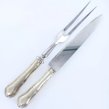 Paistiveitsi ja haarukka, Chippendale, pituus 250mm, 830br, Paino: 133,2 g