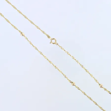 Kaulaketju, pituus 41cm, 585br, lukko metallia,  Paino: 3,1 g