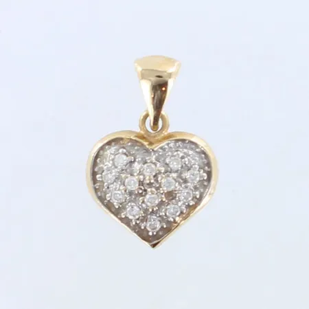 Timanttiriipus 13xn.0.01ct, korkeus 20mm, 585,  Paino: 1,5 g