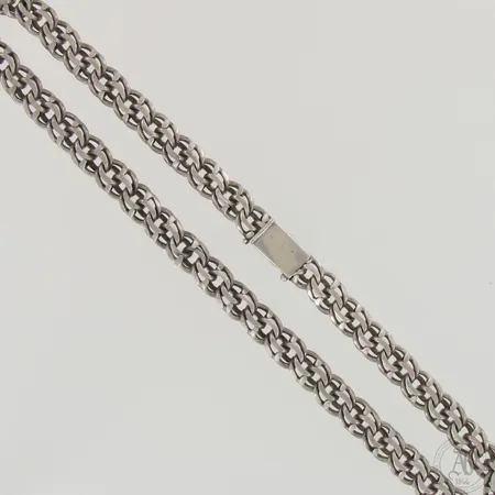 Kaulaketju, käytön jälkiä, pituus 59cm ja leveys 13mm, 830,  Paino: 169,7 g