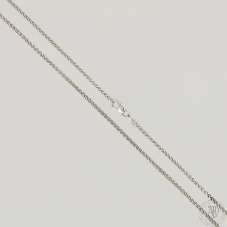 Kaulaketju, Kalevala Koru, käytön jälkiä, pituus 45cm ja leveys 1,3mm, 925,  Paino: 5,3 g