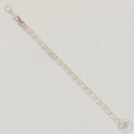 Ranneketju, pituus 195mm ja leveys 7,7mm, 925,  Paino: 26,2 g
