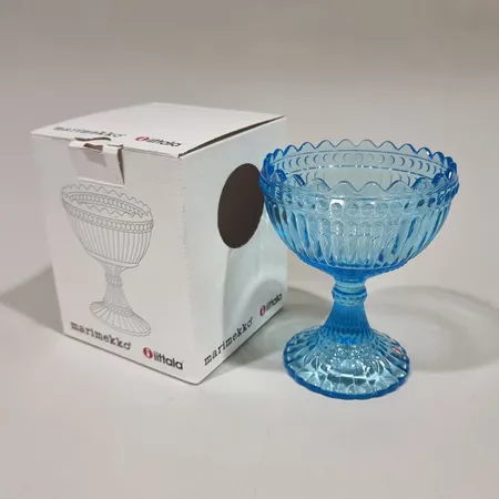 Mariskooli, Iittala Marimekko, korkeus 155mm, vaaleansininen
