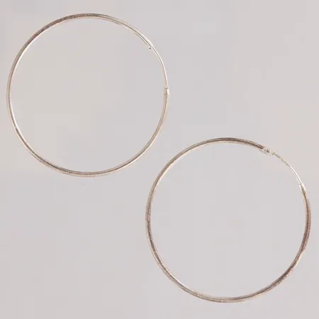 Korvarenkaat, pieni painauma, Ø34mm, 925,  Paino: 1,4 g