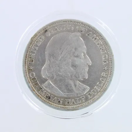 Hopearaha, ½ Dollar (Columbian Exposition) 1893, USA,  900,  Paino: 12,5 g
