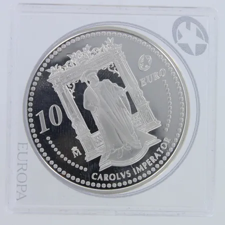 Hopearaha, 10 Euro - Juan Carlos I (Carlos V) 2006, 925,   Paino: 26,9 g