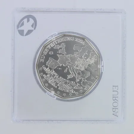 Hopearaha, 5 Euro (Enlargement of the European Union) 2004, 800,  Paino: 10 g