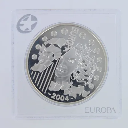 Juhlaraha, Ranska 1½ euroa, 2004 European Union Expansion, 900,  Paino: 22,2 g