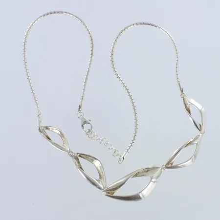 Kaulakoru, pituus 44-46,5cm, 925,  Paino: 16,7 g