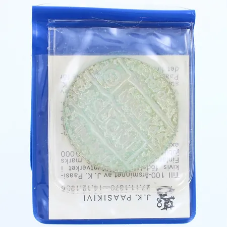 Juhlaraha, J.K Paasikivi, 1970, nimellisarvo 10mk, 500,   Paino: 22,5 g
