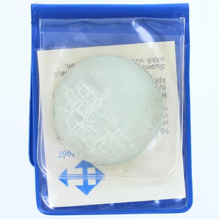 Juhlaraha Suomi Finland 1917-1967, nimellisarvo 10mk, 900,   Paino: 23,9 g