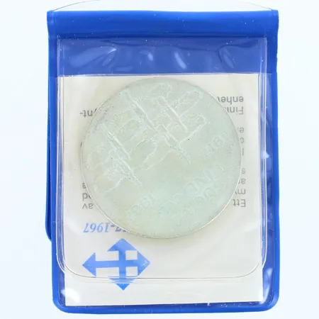 Juhlaraha Suomi Finland 1917-1967, nimellisarvo 10mk, 900,   Paino: 24 g