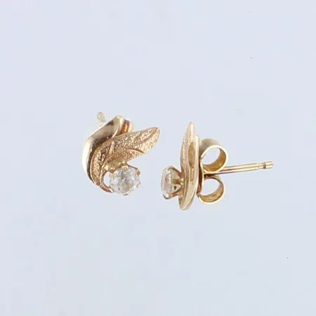 Kivikorvakorut, korkeus 9mm, 585br ,  Paino: 0,7 g
