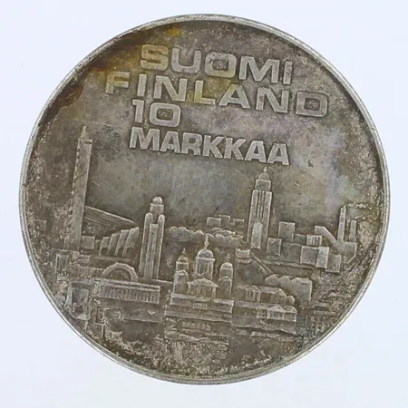 Juhlaraha EMX Helsinki 1971, nimellisarvo 10mk, 500,   Paino: 24,1 g