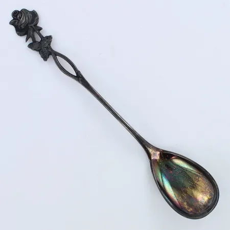 Sokerilusikka, Ruusu, pituus 126mm, 813,  Paino: 10,8 g