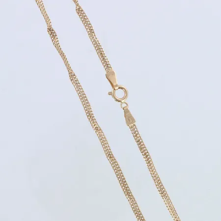 Kaulaketju, taittunut, pituus 49cm, 585,  Paino: 4,2 g