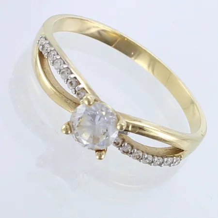 Kivisormus, koko 19½, 585br,  Paino: 2,7 g
