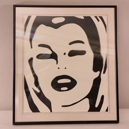 Taulu, Serigrafia, Johnny Acosta, korkeus 82cm, leveys 72cm.  Lähetetään postipakettina.