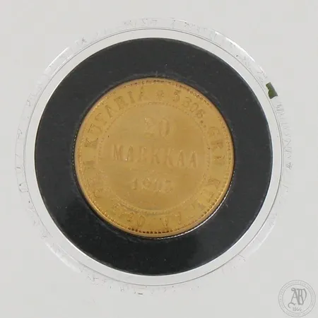 Kultaraha, Suomi - 1903, nimellisarvo 20 markkaa, 900br,   Paino: 6,4 g