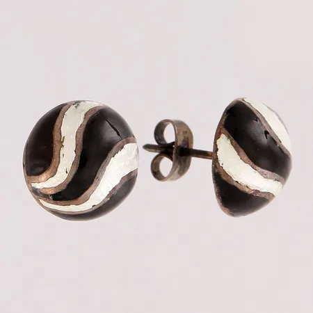 Emaloidut korvakorut, Ø 12mm, 925,  Paino: 2,9 g