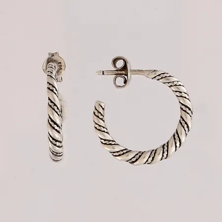 Korvakorut, Kalevala Koru, Halikon Lampolan Kierre, Ø 19mm, 925,  Paino: 3,7 g