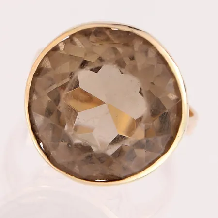 Kivisormus, kivi kulunut, koko 16¾, 585br,  Paino: 6,2 g